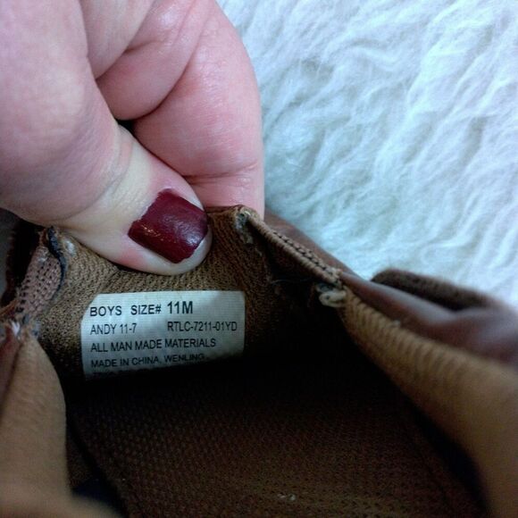 Boys Size 11 M Brown Slip-on Shoes Comfort Church School - Picture 7 of 7